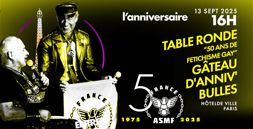 50 ans ASMF - Réception Hôtel de ville : Table ronde 50 ans de fétichisme Gay