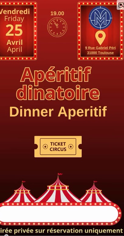 Apéritif dinatoire Toulouse Bear Week
