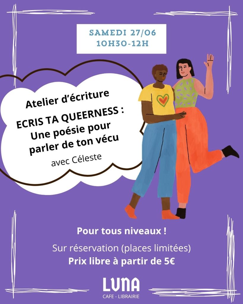 Atelier d'écriture écris ta queerness