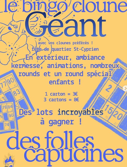 Bingo cloune géant