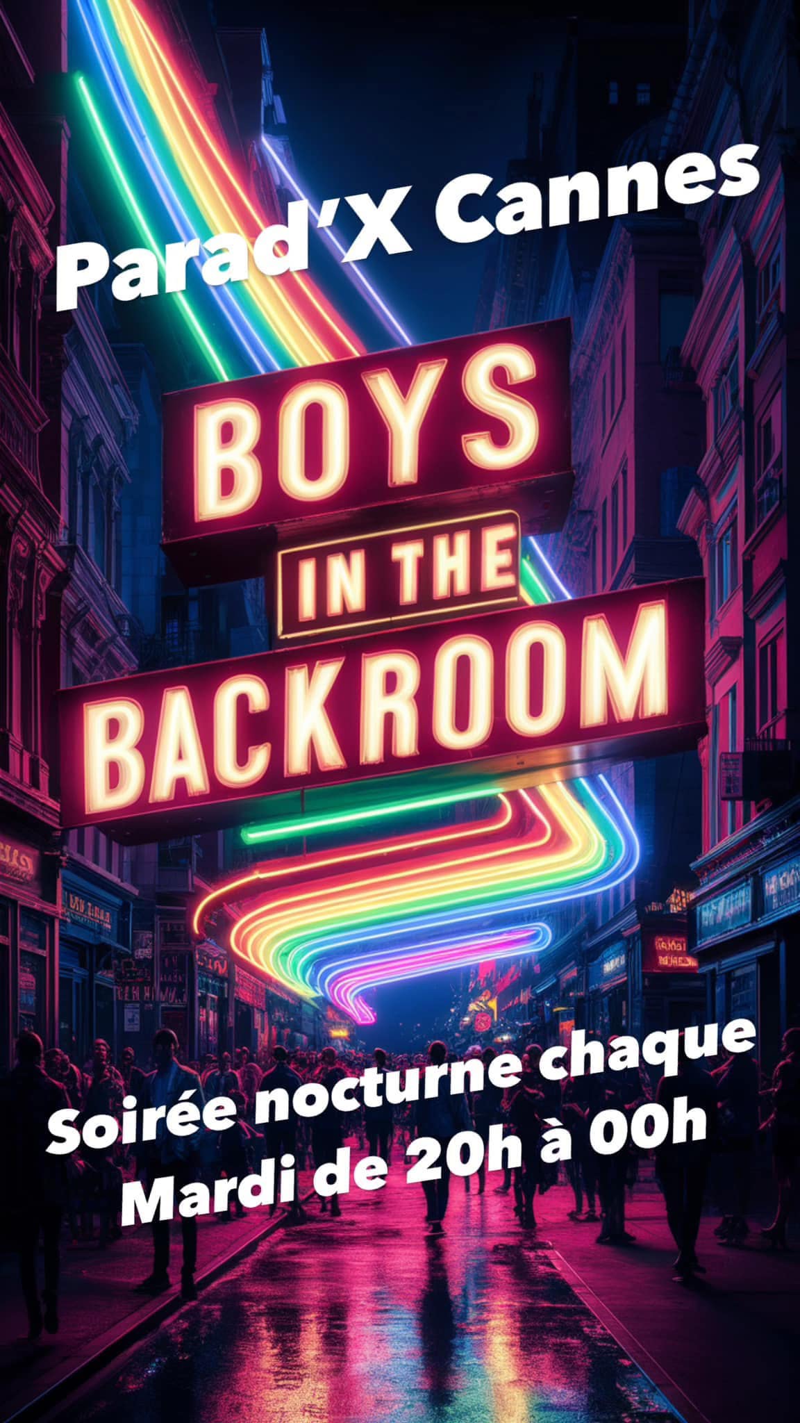 Boys in the backroom • Agenda