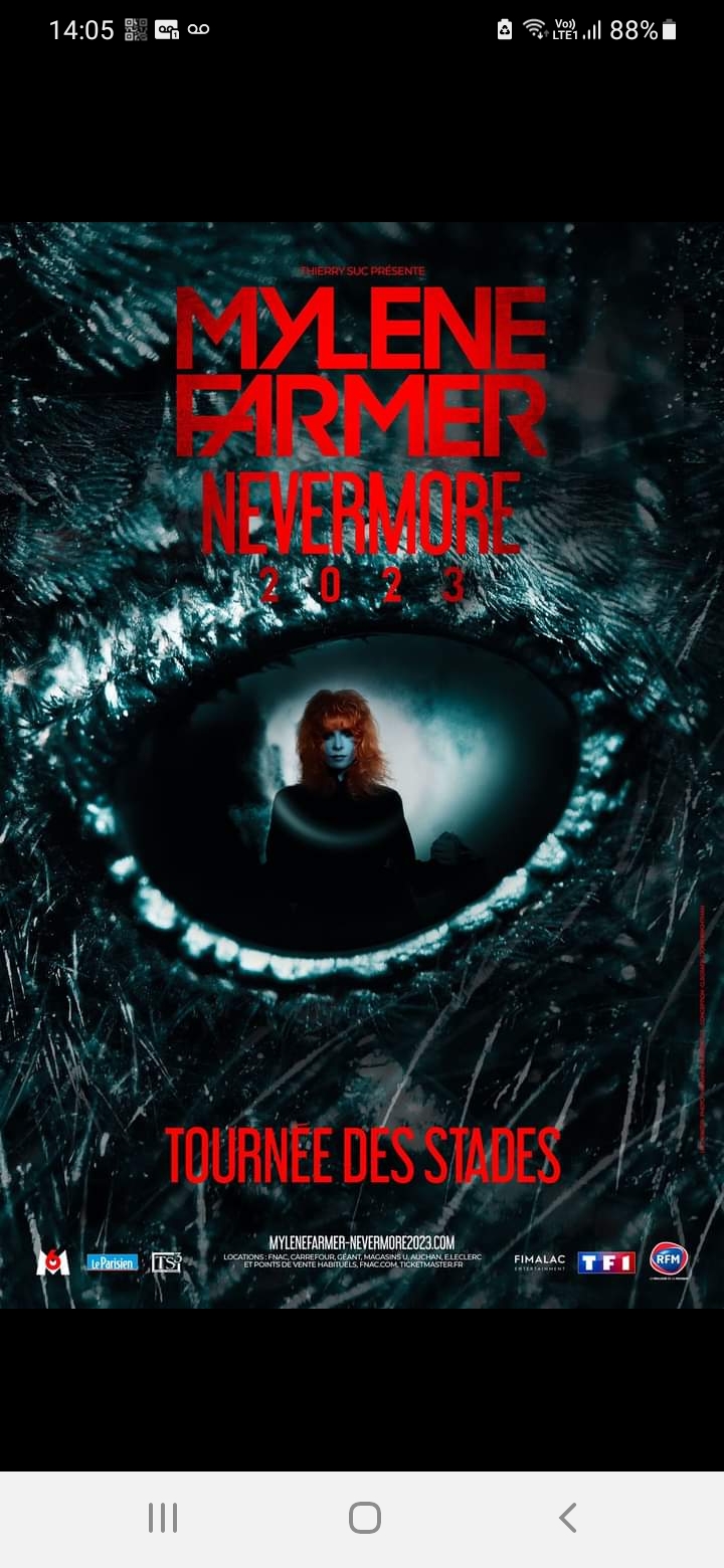 Concert Mylène Farmer - Nevermore 2023 Nice
