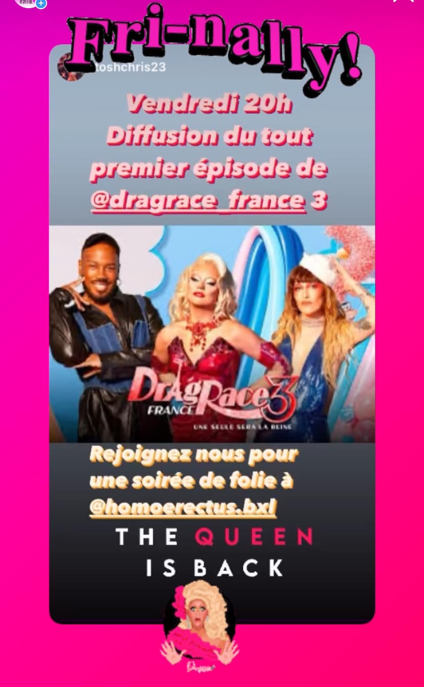 Drag Race France 3 viewing party