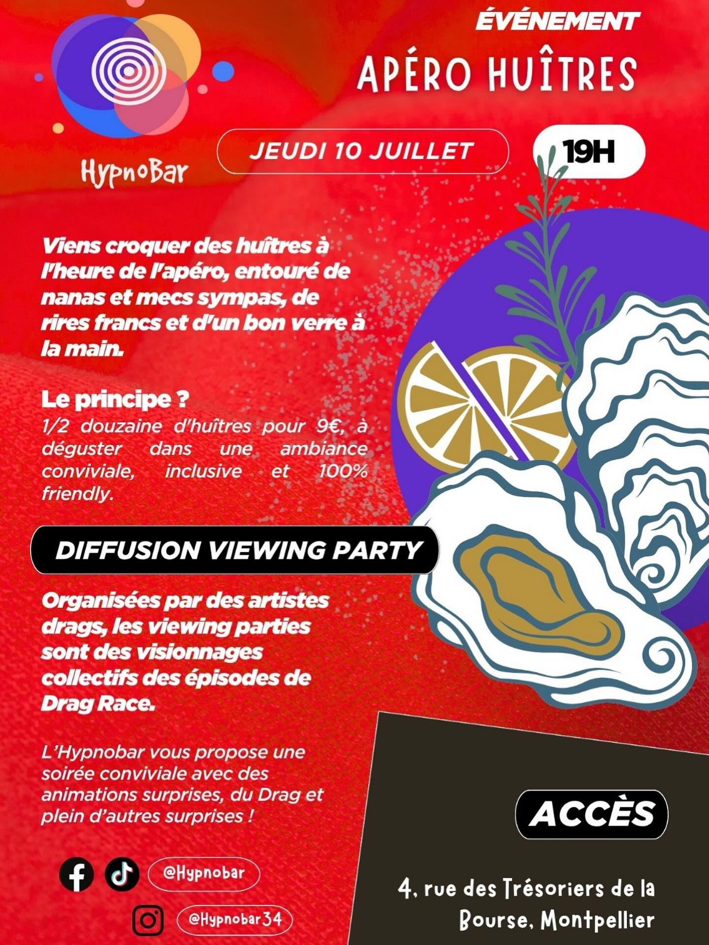 Drag Race France all stars viewing party • Agenda