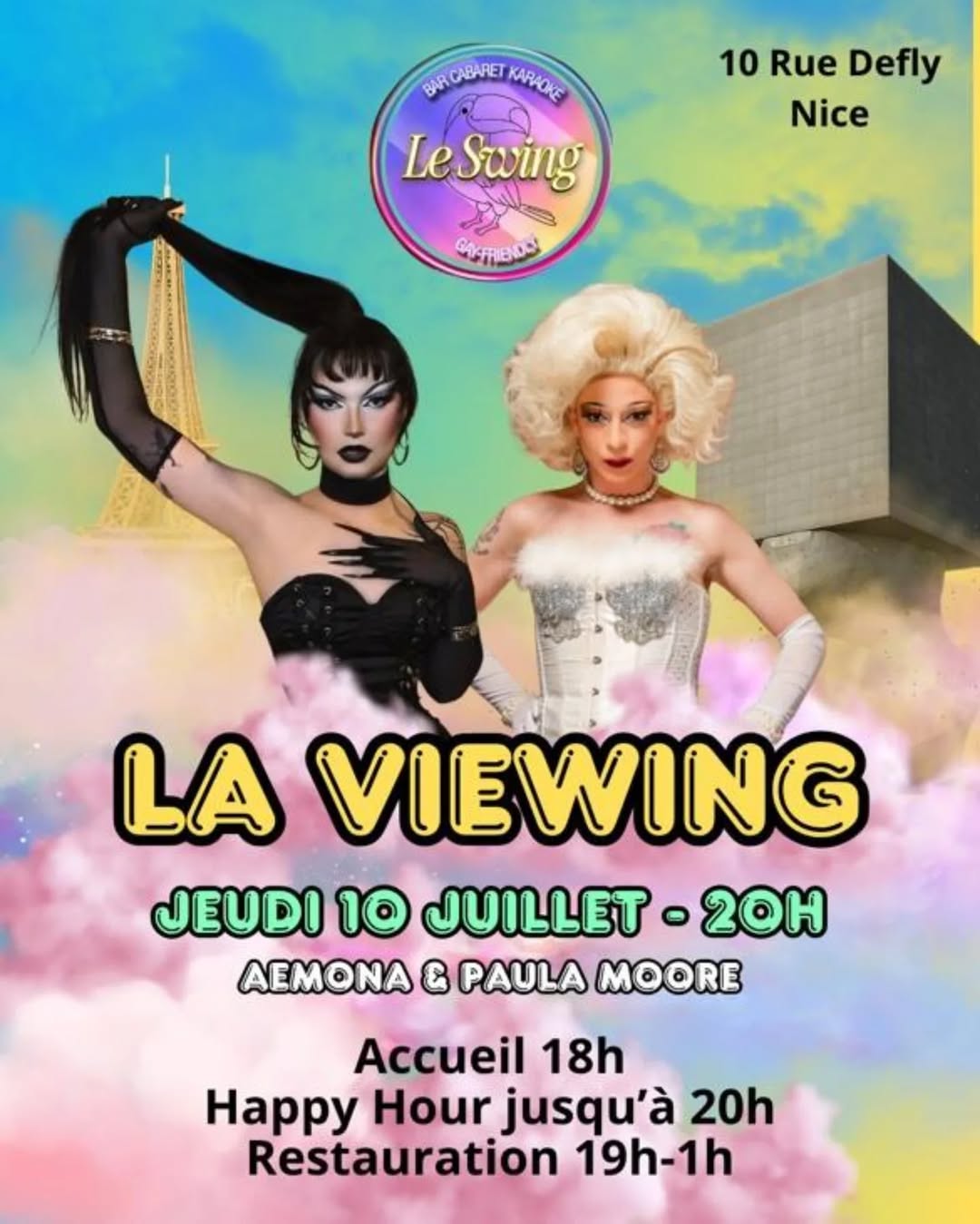 Drag Race France all stars viewing party • Agenda