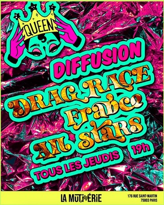 Drag Race France all stars viewing party • Agenda
