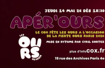 Fierté Ours de Paris 2026 : Apér'ours