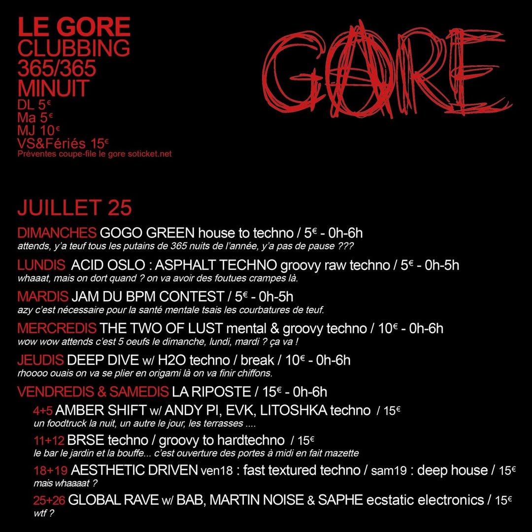 La Jam du BPM contest • Agenda