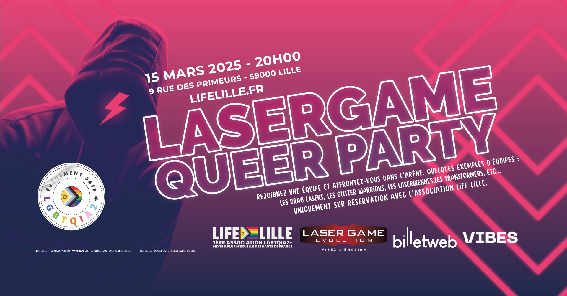 Laser game queer party