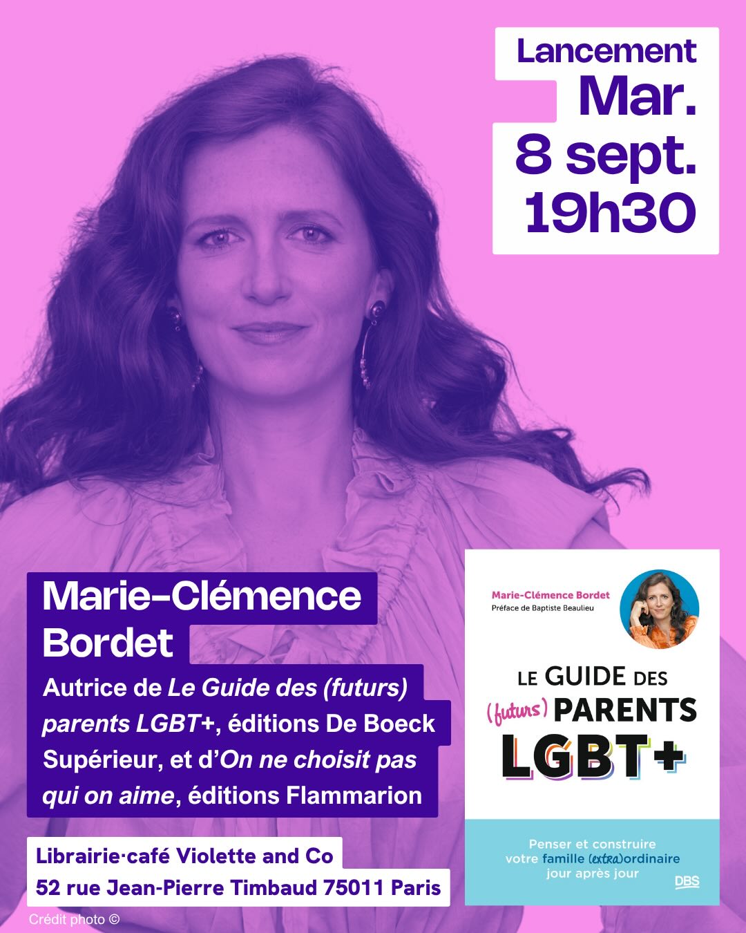 Le Guide des (futurs) parents LGBT+  de Marie-Clémence Bordet
