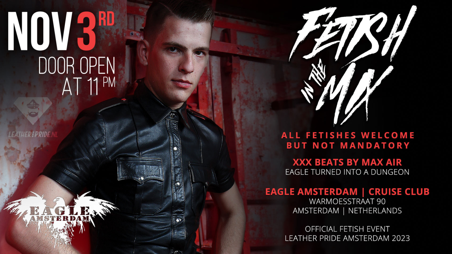 Leather @ fetish pride Amsterdam 2023 - Fetish in the mix