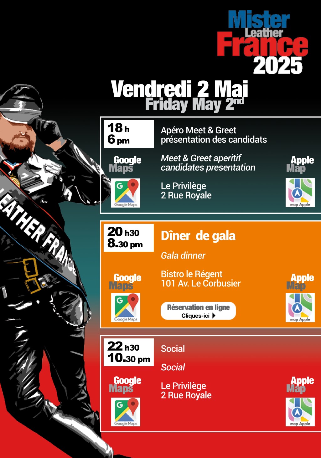 Mister Leather France 2025 - Social