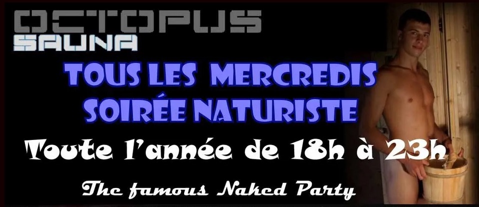 Ouvert 13h-23h - naturiste à partir de 18h • Agenda