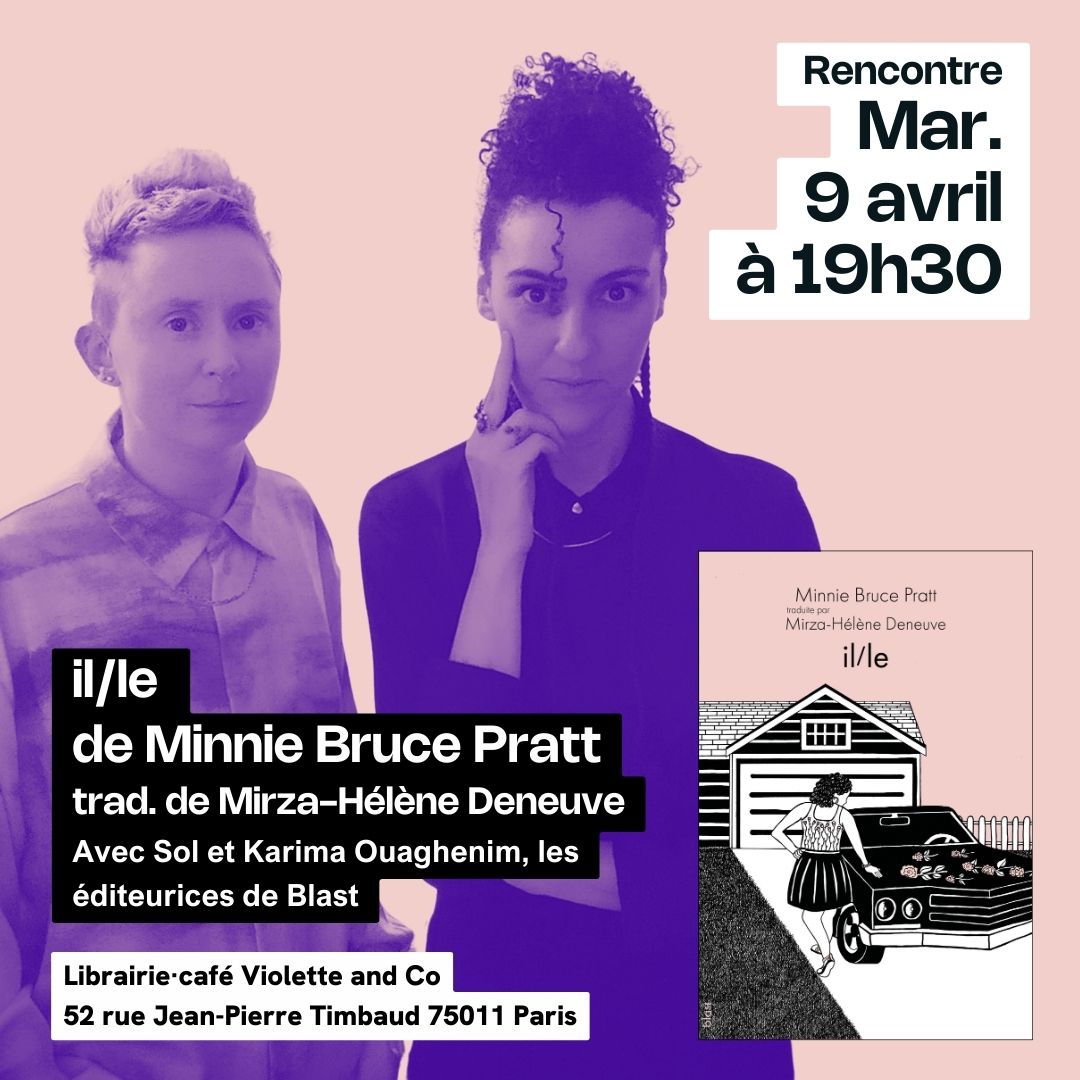 Présentation du recueil il/le de Minnie Bruce Pratt.