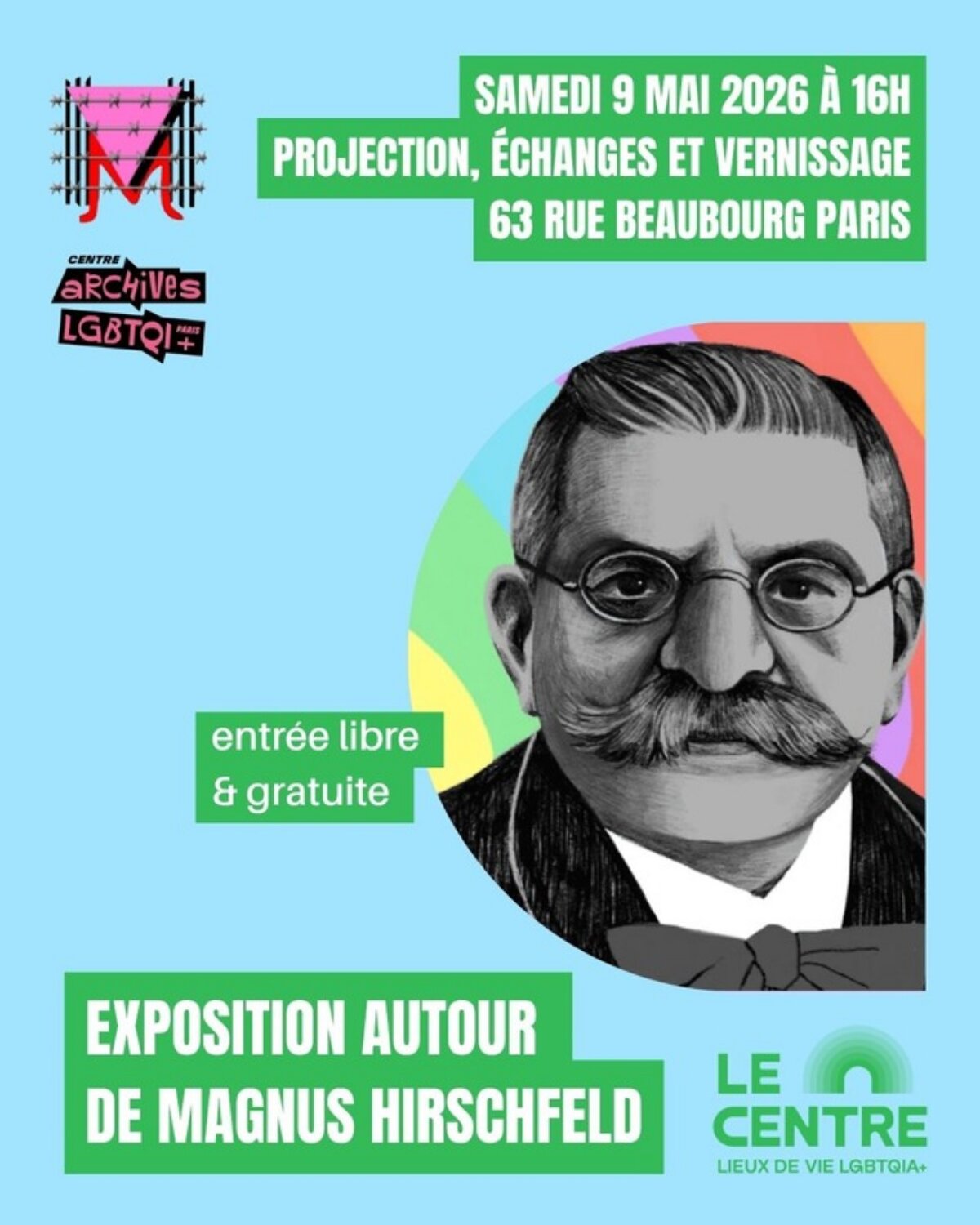 Projection et vernissage autour de Magnus Hirschfeld