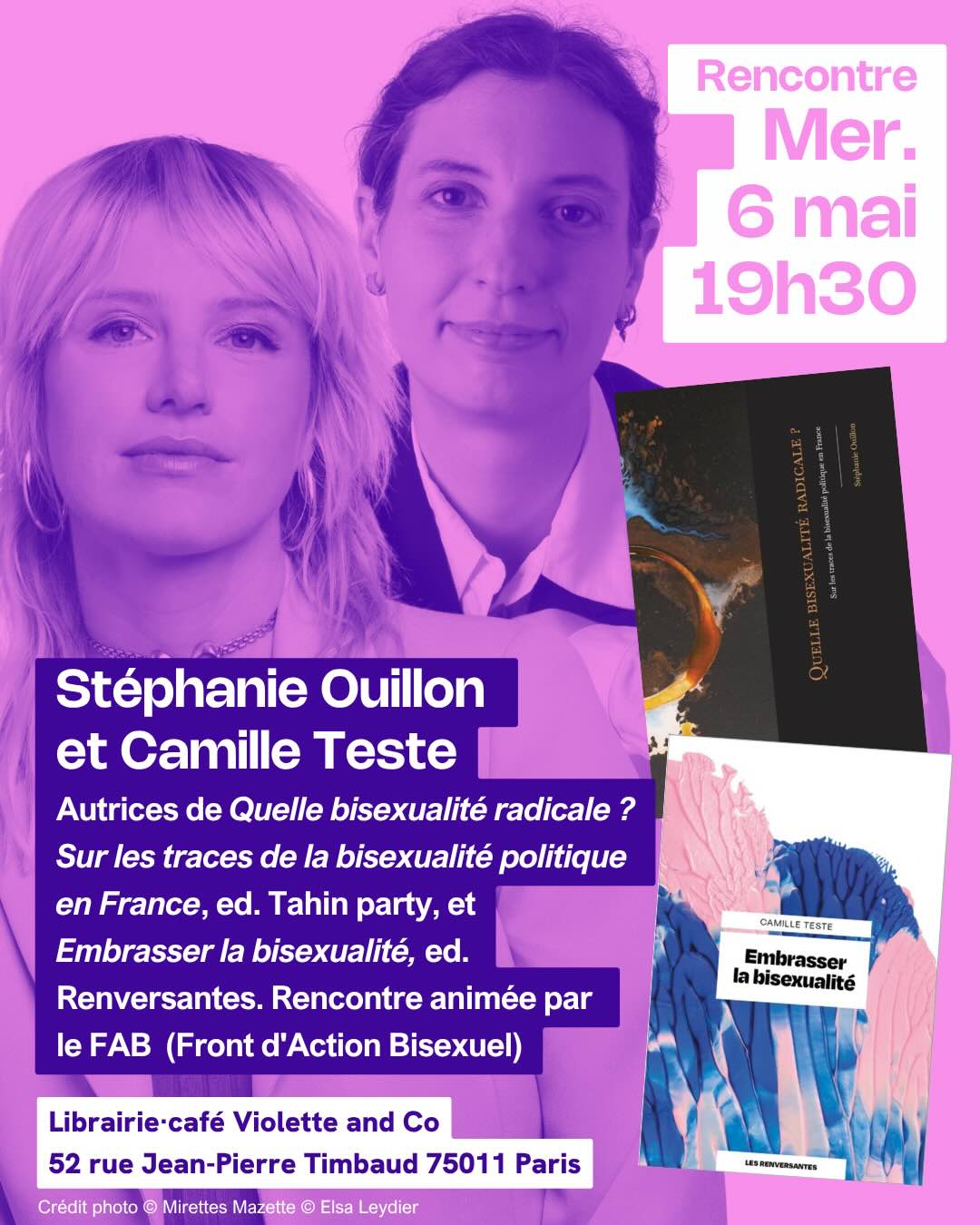 Quelle bisexualité radicale ? de Stéphanie Ouillon et Embrasser la bisexualité de Camille Teste