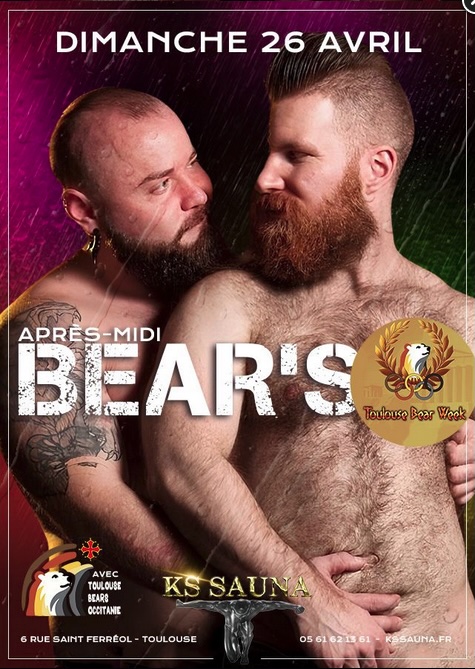 Sauna/cruising bears