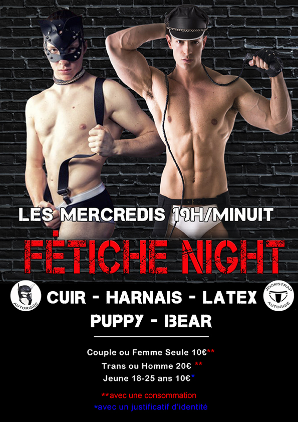 Sauna/cruising - fétiche night à partir de 19h