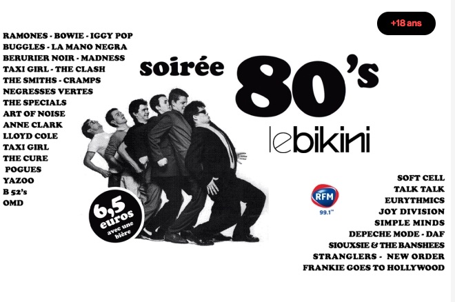 Soirée années 80