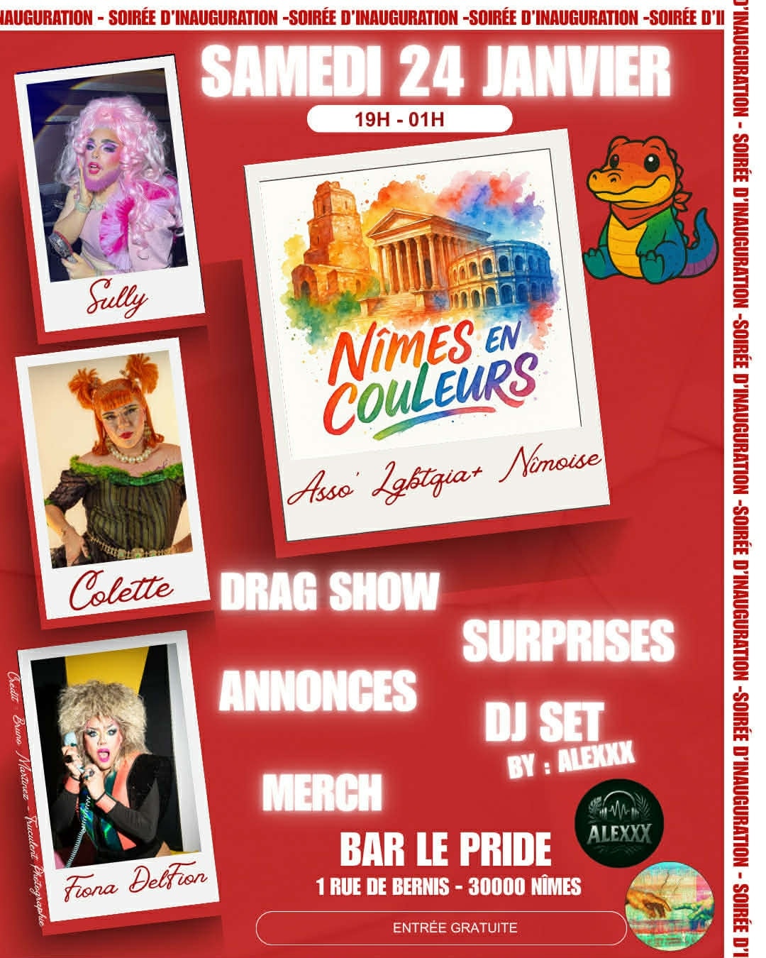 Soirée d'inauguration Nîmes en Couleurs