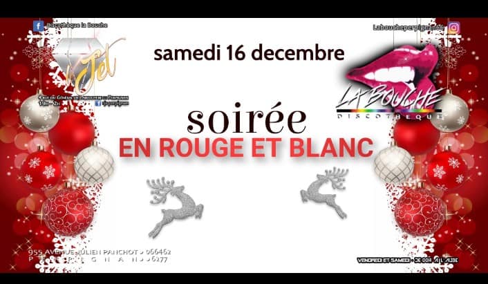 Soirée en rouge et blanc