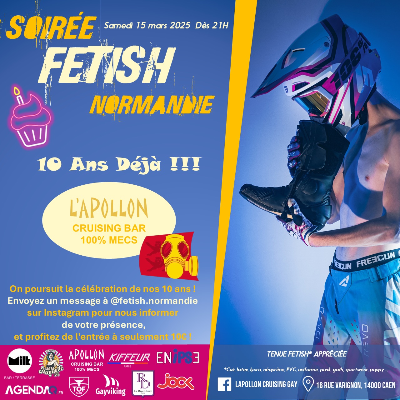 Soirée fetish Normandie 10 ans