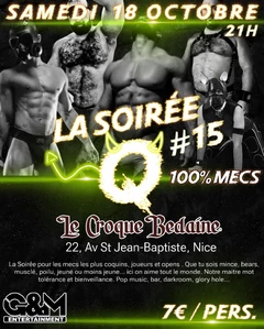 Soirée Q 100% mecs